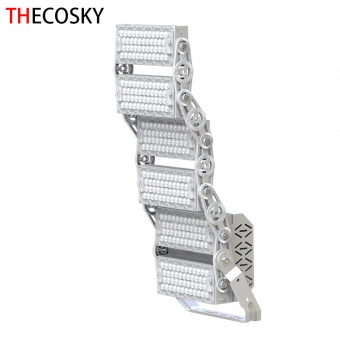 Adjustable modular LED stadium flood light 240W-720W