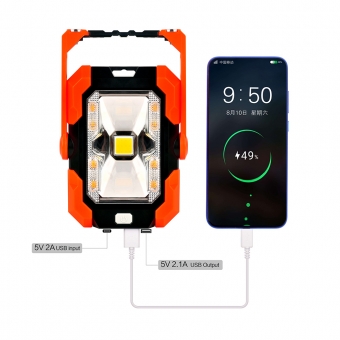 Portable solar LED work light