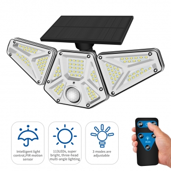  Solar Motion Sensor LED Wall Light 